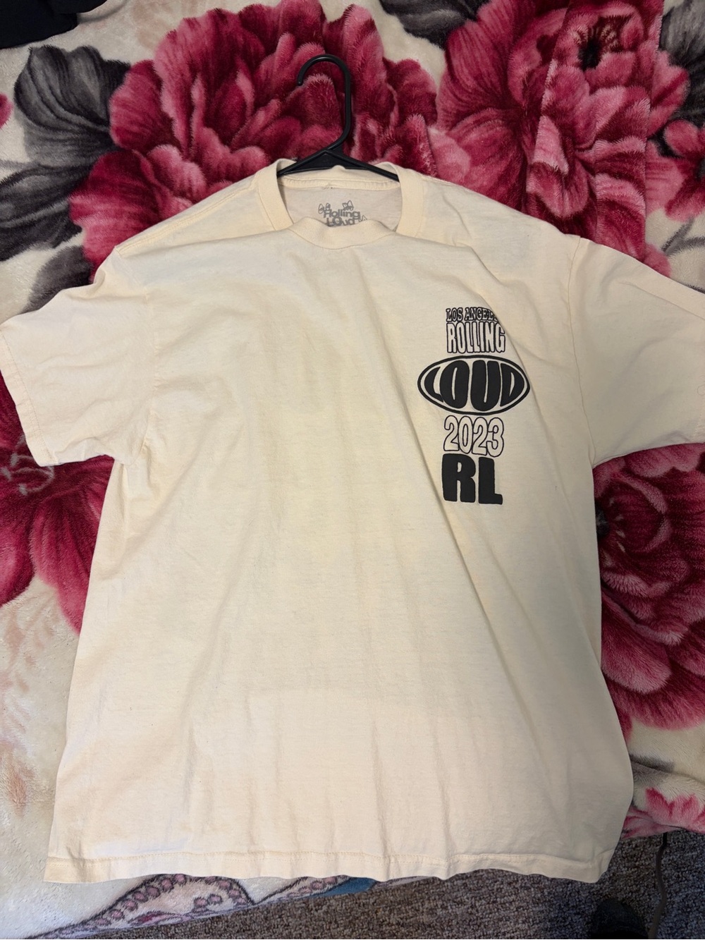 Rolling Loud 2023 RL Graphic Tee - Cream Short Sleeve